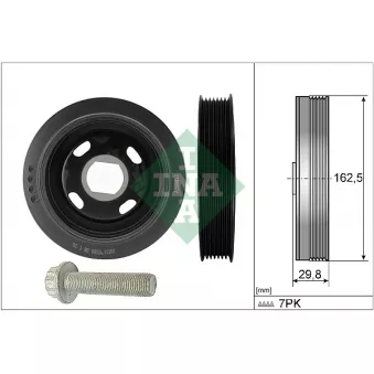 Kit de poulies, vilebrequin INA 544 0179 20