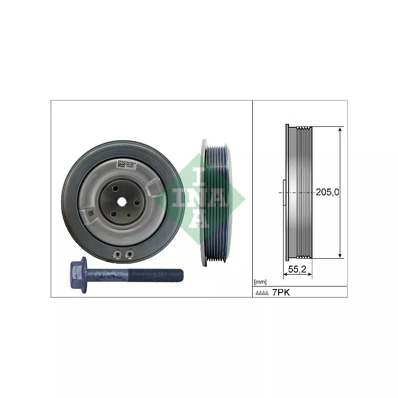 Kit de poulies, vilebrequin INA 544 0506 20