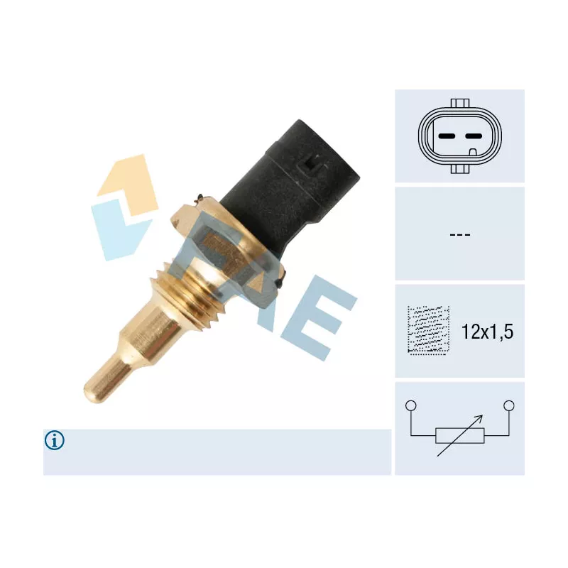 Sonde de température, liquide de refroidissement FAE 33925