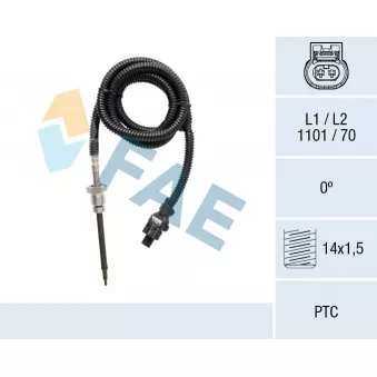 Capteur, température des gaz FAE 68022