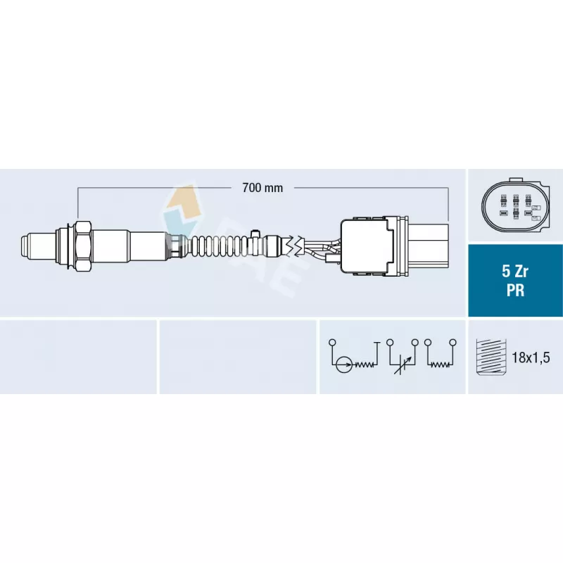 Sonde lambda FAE 75127