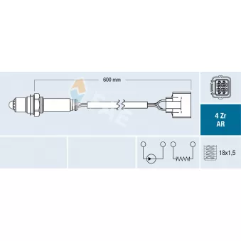 Sonde lambda FAE 75604