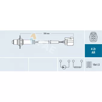Sonde lambda FAE 75606