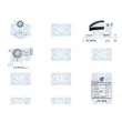 Pompe à eau + kit de courroie de distribution Saleri SIL K1PA1282 - Visuel 2