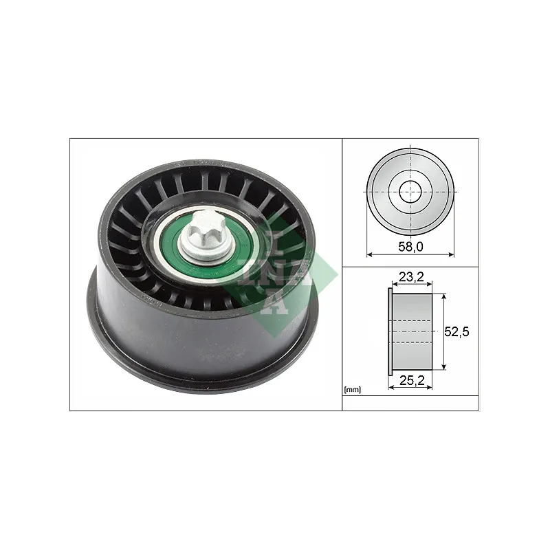 Poulie renvoi/transmission, courroie de distribution INA 532 0478 10