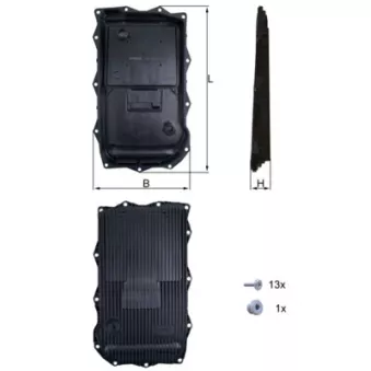 Carter d'huile, boîte automatique KNECHT HX 184KIT
