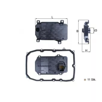 Filtre hydraulique, boîte automatique KNECHT HX 187KIT
