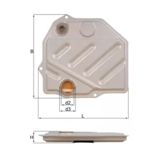 Filtre hydraulique, boîte automatique KNECHT HX 46