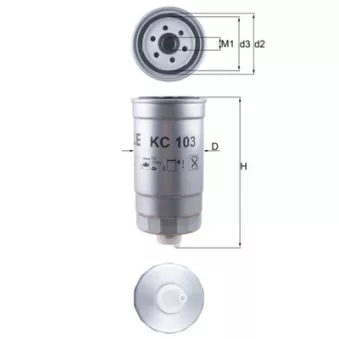Filtre à carburant KNECHT KC 103