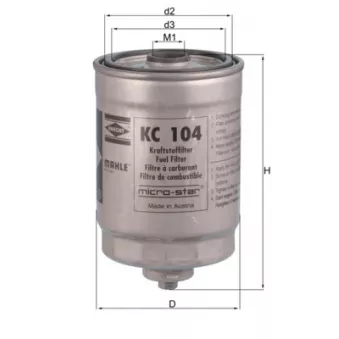 Filtre à carburant KNECHT KC 104