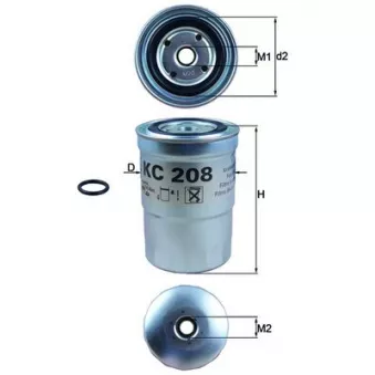 Filtre à carburant KNECHT KC 208