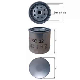 Filtre à carburant KNECHT KC 22
