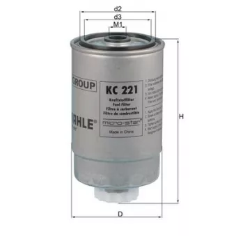 Filtre à carburant KNECHT KC 221