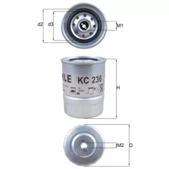 Filtre à carburant KNECHT KC 236