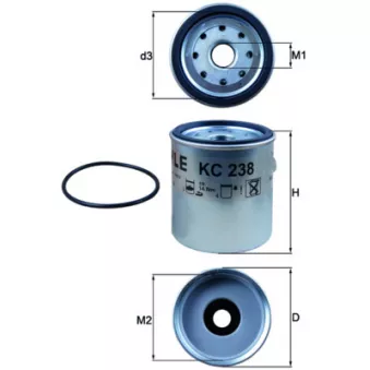 Filtre à carburant KNECHT KC 238D