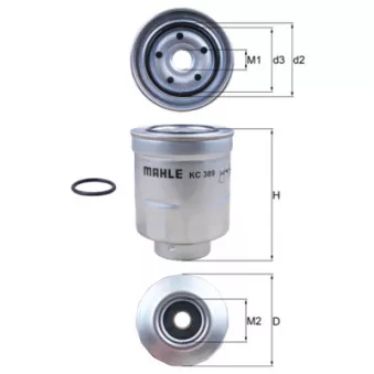 Filtre à carburant KNECHT KC 389D