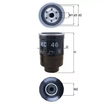 Filtre à carburant KNECHT KC 46