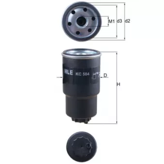 Filtre à carburant KNECHT KC 584