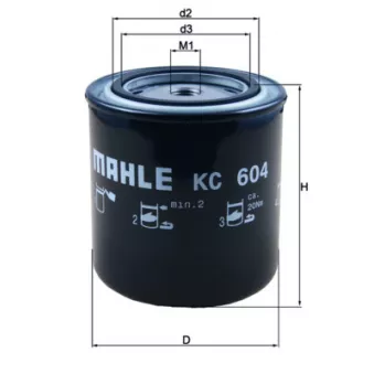 Filtre à carburant KNECHT KC 604