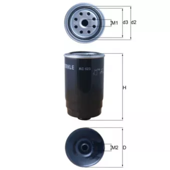 Filtre à carburant KNECHT KC 623