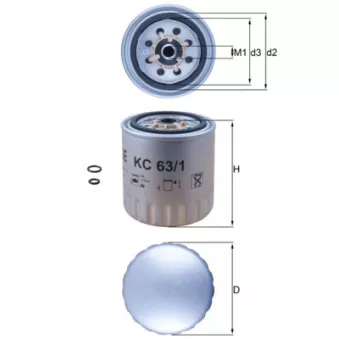 Filtre à carburant KNECHT KC 63/1D