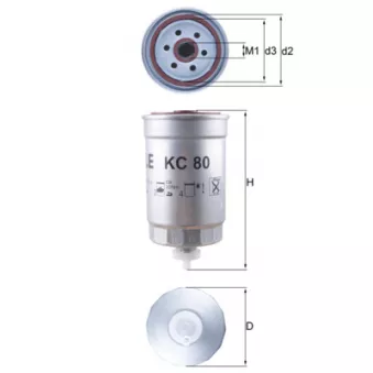 Filtre à carburant KNECHT KC 80