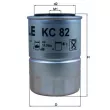 Filtre à carburant KNECHT KC 82D - Visuel 1