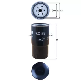 Filtre à carburant KNECHT KC 98