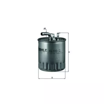 Filtre à carburant KNECHT KL 100/2