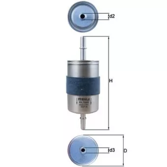 Filtre à carburant KNECHT KL 1055