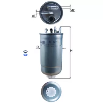 Filtre à carburant KNECHT KL 147D