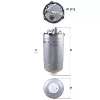 Filtre à carburant KNECHT KL 157/1D