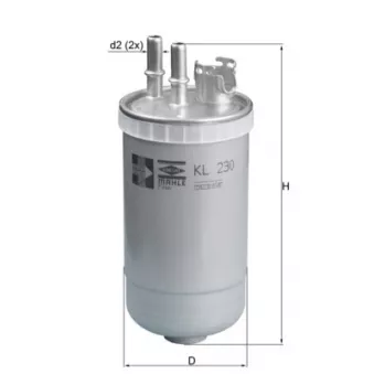 Filtre à carburant KNECHT KL 230