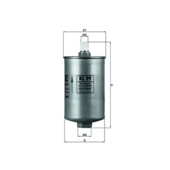 Filtre à carburant KNECHT KL 29