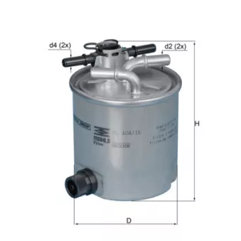 Filtre à carburant KNECHT KL 404/16