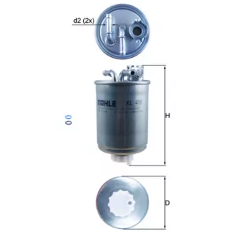 Filtre à carburant KNECHT KL 410D