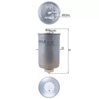Filtre à carburant KNECHT KL 43
