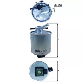 Filtre à carburant KNECHT KL 440/36