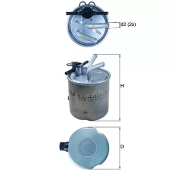 Filtre à carburant KNECHT KL 440/37