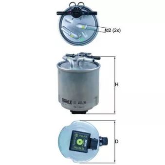 Filtre à carburant KNECHT KL 440/39