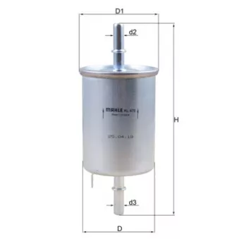 Filtre à carburant KNECHT KL 470