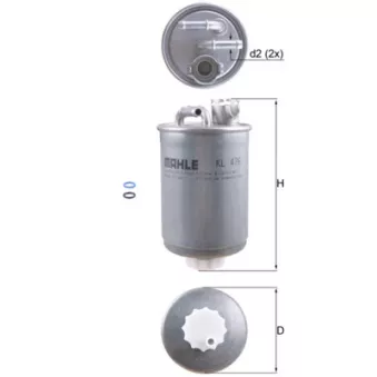 Filtre à carburant KNECHT KL 476D