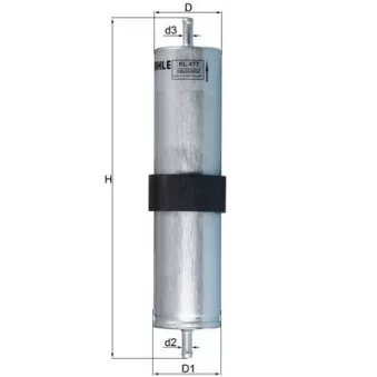 Filtre à carburant KNECHT KL 477