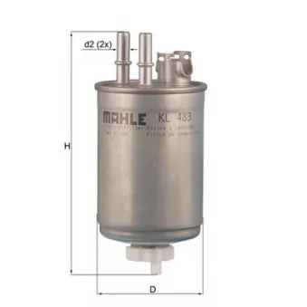 Filtre à carburant KNECHT KL 483