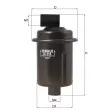 Filtre à carburant KNECHT KL 516 - Visuel 1