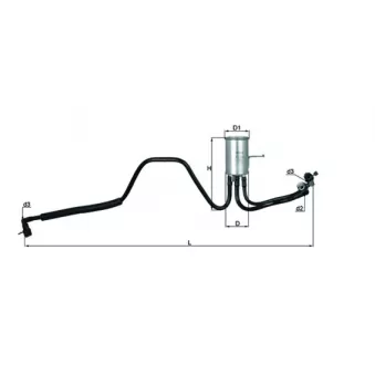 Filtre à carburant KNECHT KL 544
