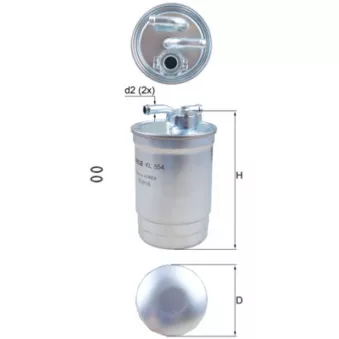 Filtre à carburant KNECHT KL 554D