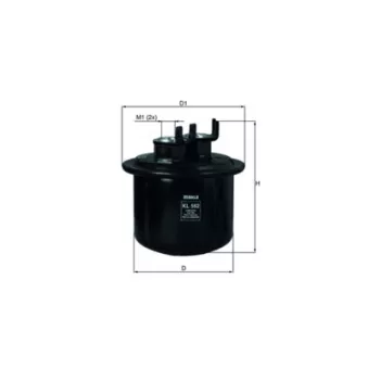 Filtre à carburant KNECHT KL 562