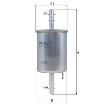 Filtre à carburant KNECHT KL 573