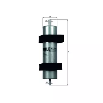 Filtre à carburant KNECHT KL 596
